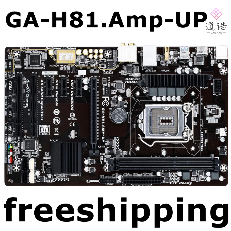 ⰡƮ GA-H81.Amp-UP  100% ׽Ʈ Ϸ κ, 16GB LGA 1150 DDR3 ATX H81